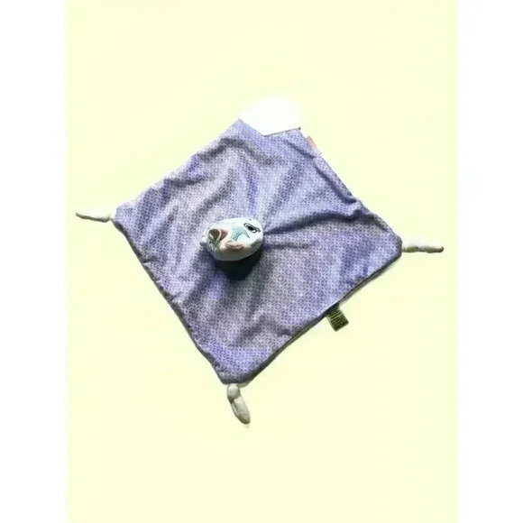 BooginHead Unicorn Lovey Teether Plush Security Blanket Purple 12 inch - Picture 3 of 8